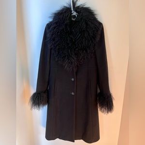 Pea coat with fox fur (super warm)